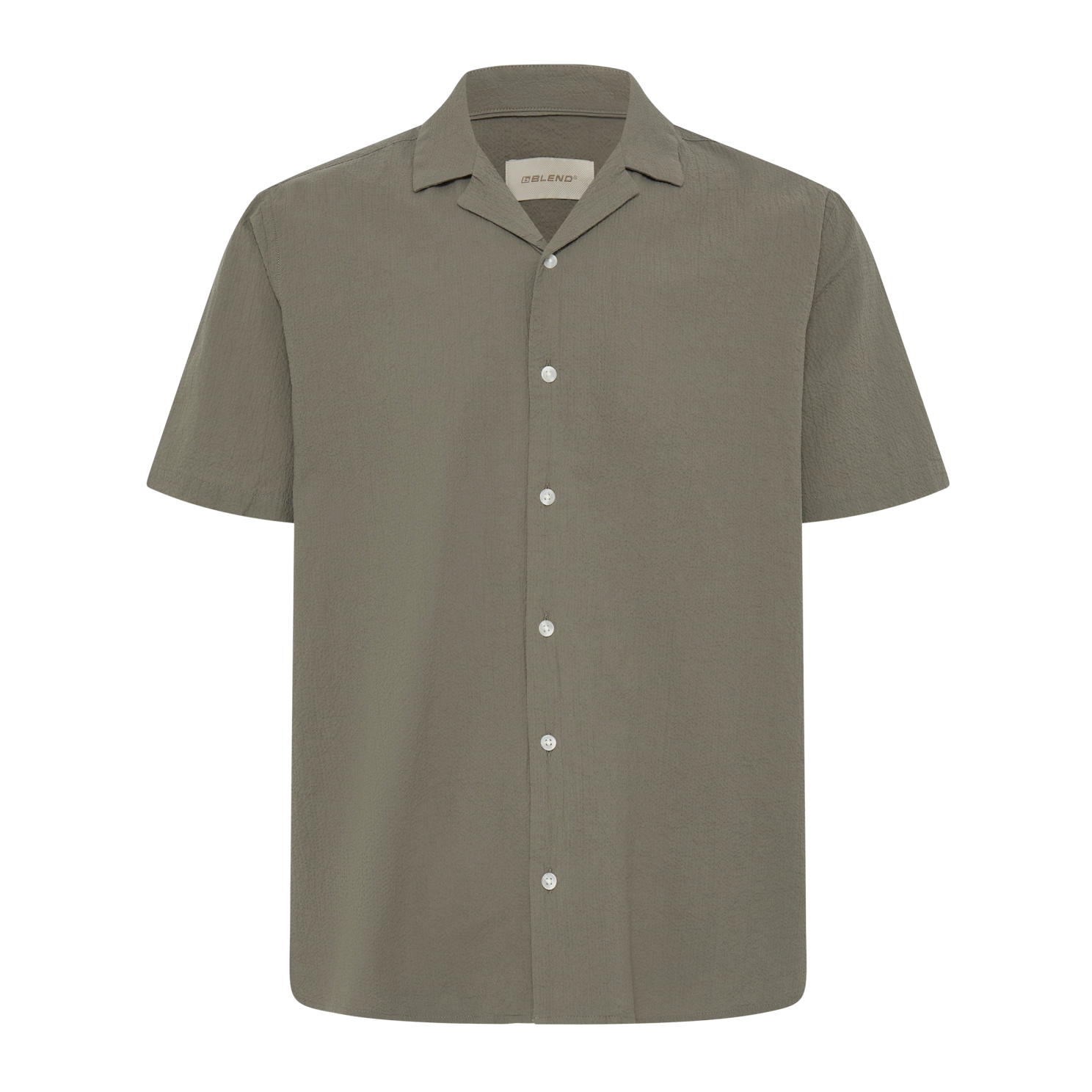 Blend Avan Herre Kortærmet skjorte - Dusty Olive - 5XL