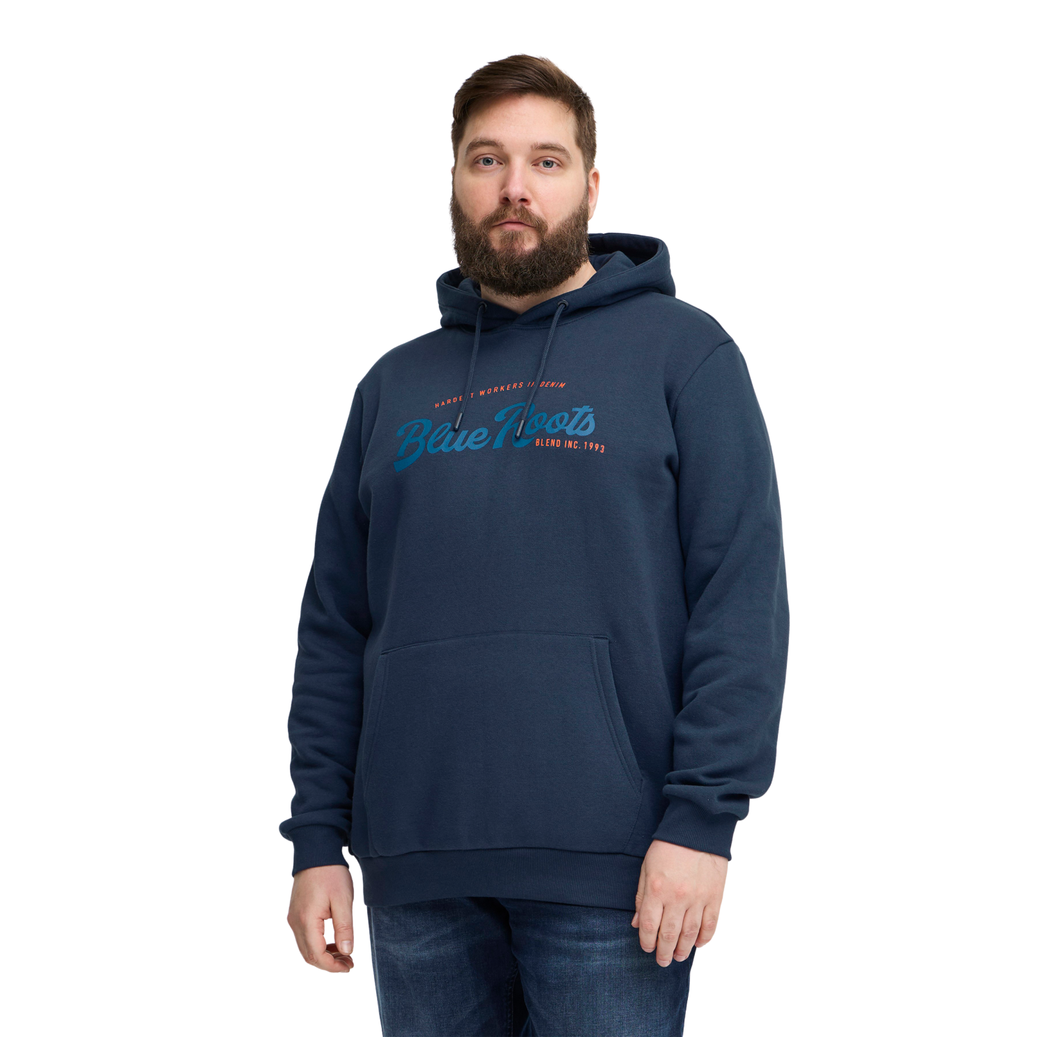 Blend Herre Hættetrøje Plus Size - Dress Blues - 3XL