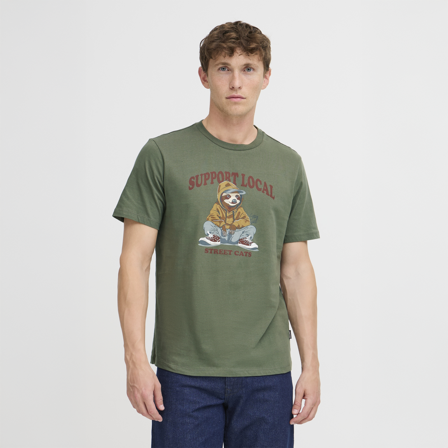 Blend Irving Herre T-shirt - THYME - XL