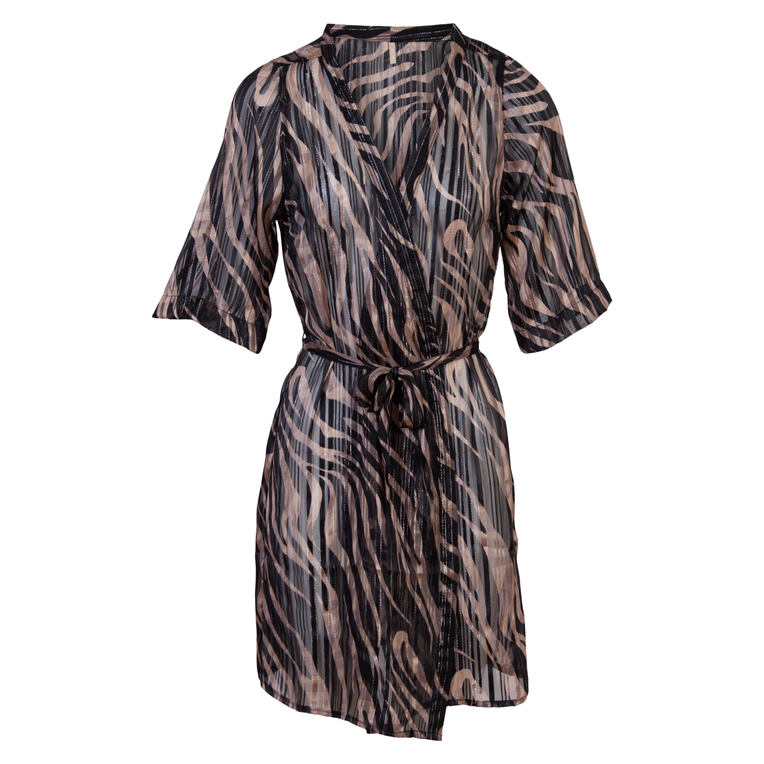 Cassiopeia Frideri Dame Kimono Plus Size - Black Combi - 42/44