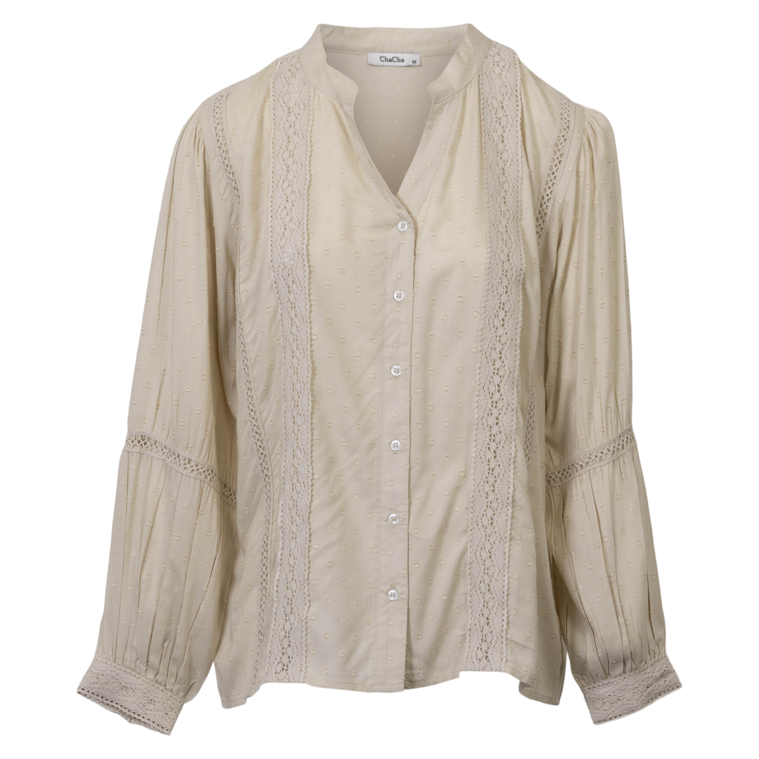 ChaCha Dame Bluse - Taupe - XL