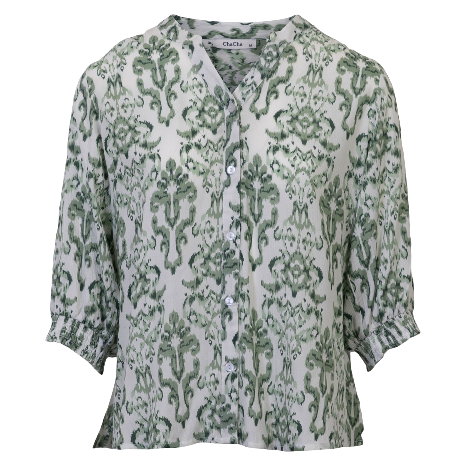 ChaCha Dame Skjorte - Green combo - 2XL