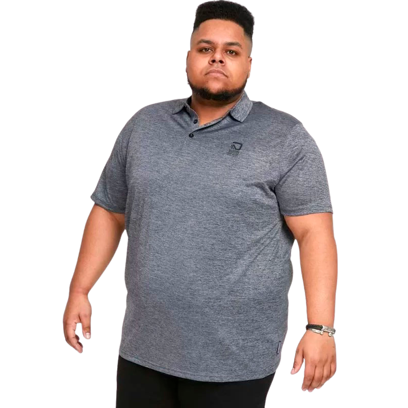 D555 Hatford Herre Polo Plus Size - Charcoal - 5XL
