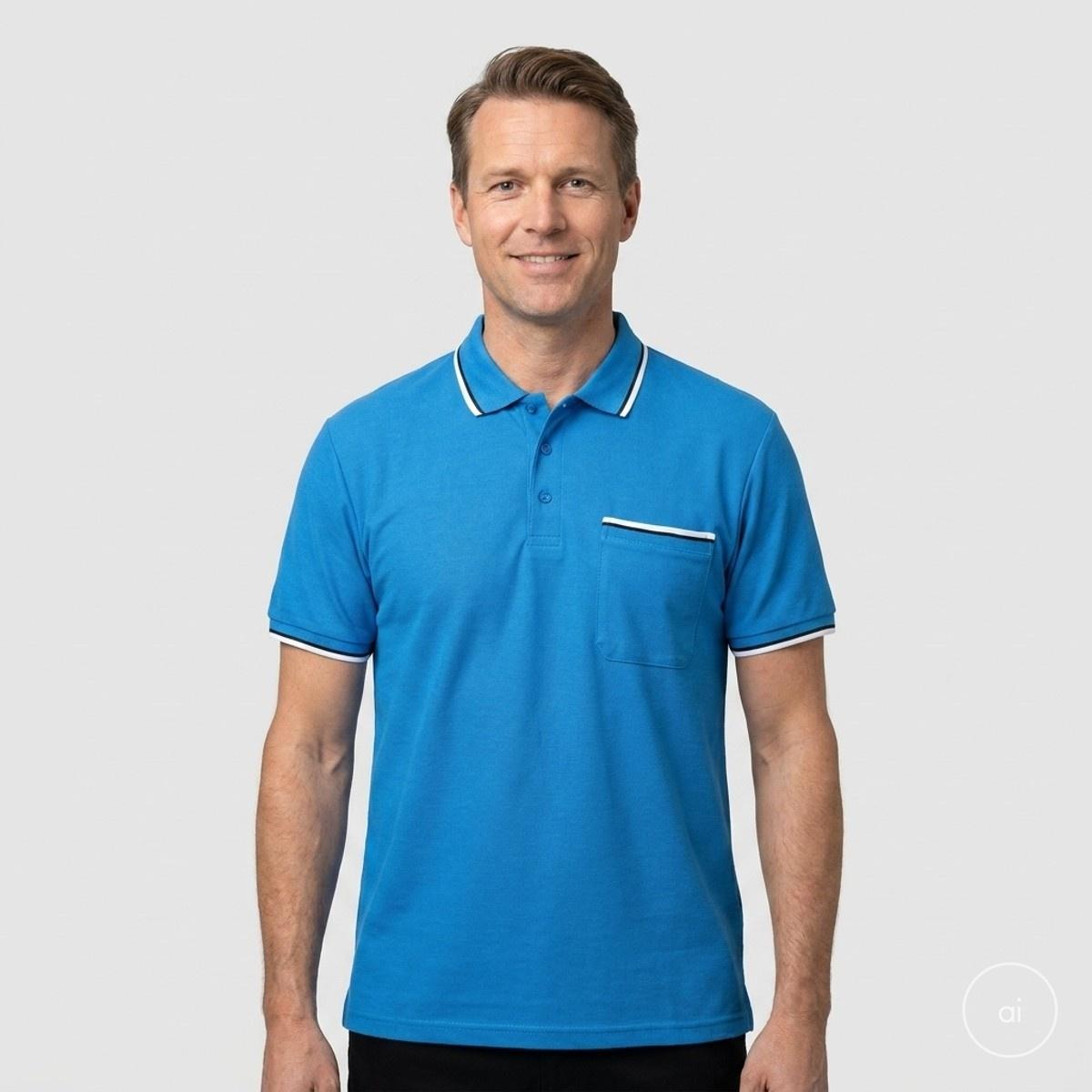 Etoile Herre Polo - BLÅ - 3XL