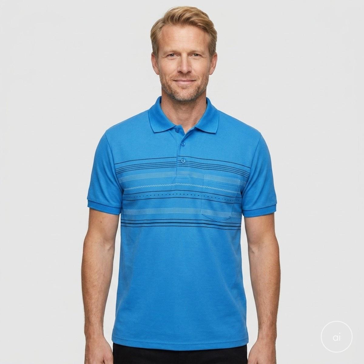 Etoile Herre Polo - BLÅ - XL