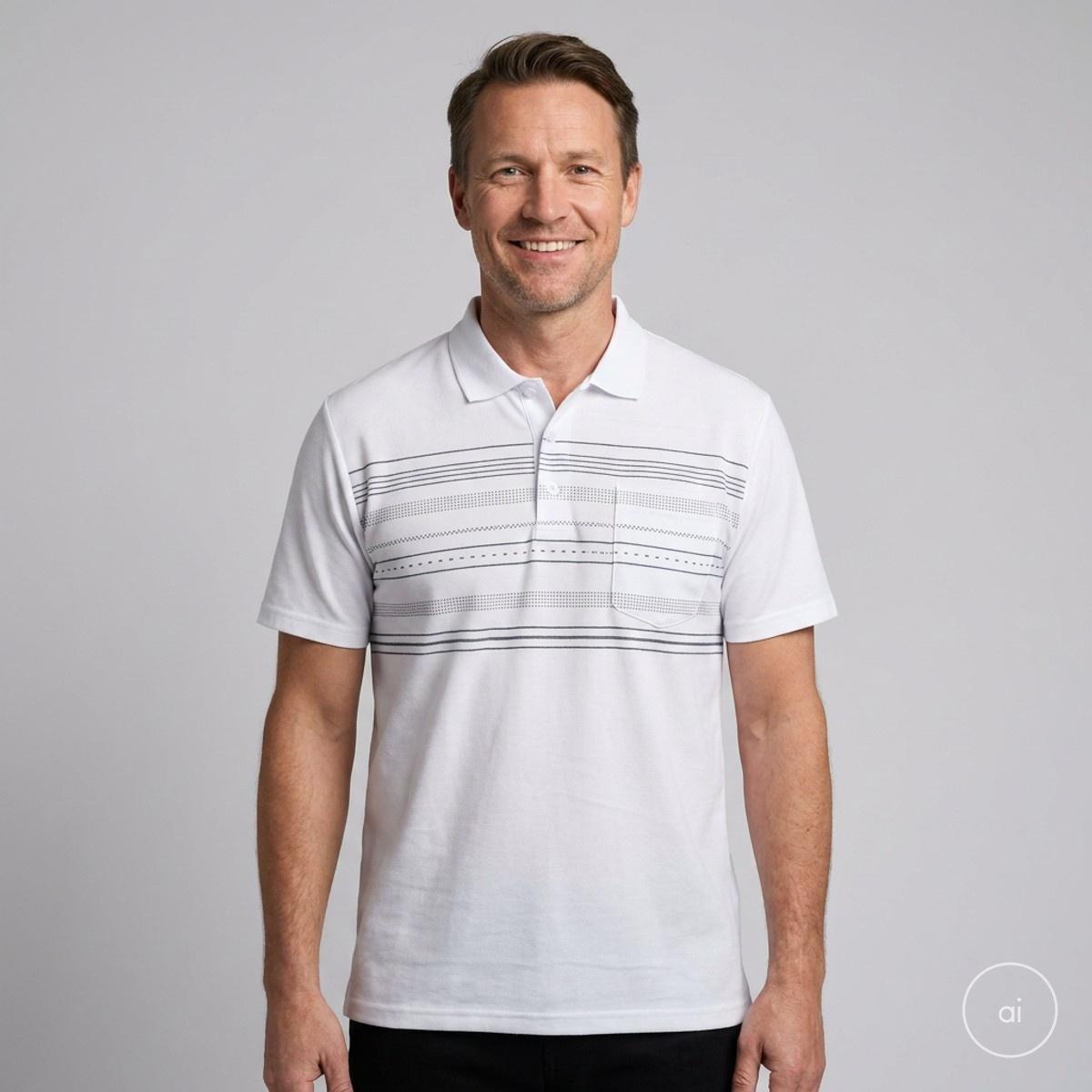 Etoile Herre Polo - HVID - 2XL