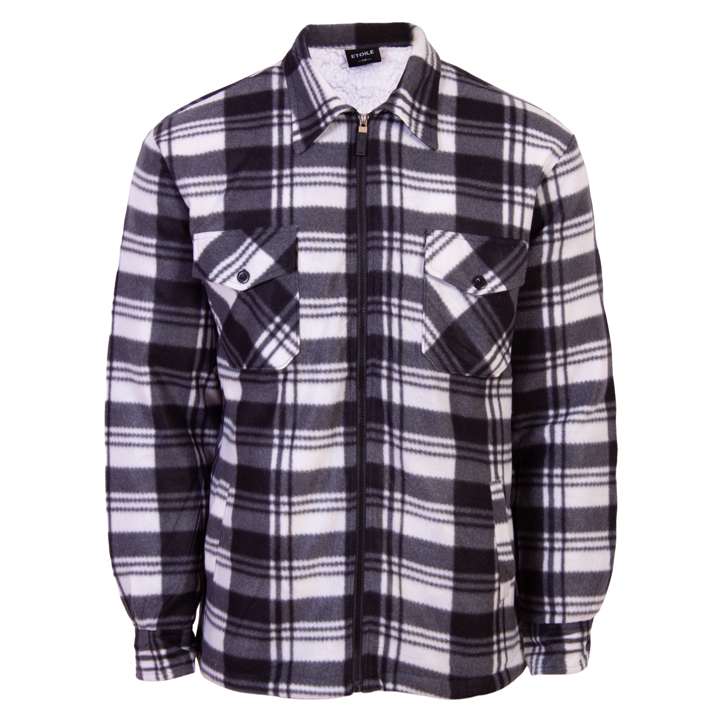 Etoile Herre Skjorte m. for - Farve 7 Sort - Hvid/3XL