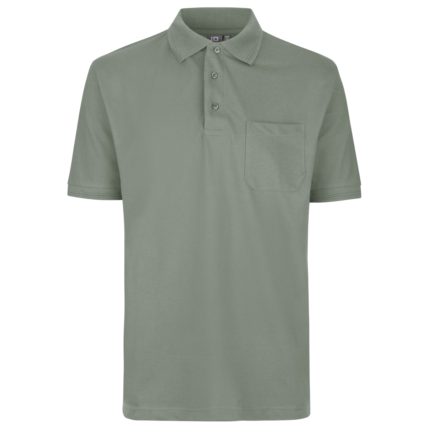ID Pro Wear Herre Polo - Støvet Grøn - 6XL