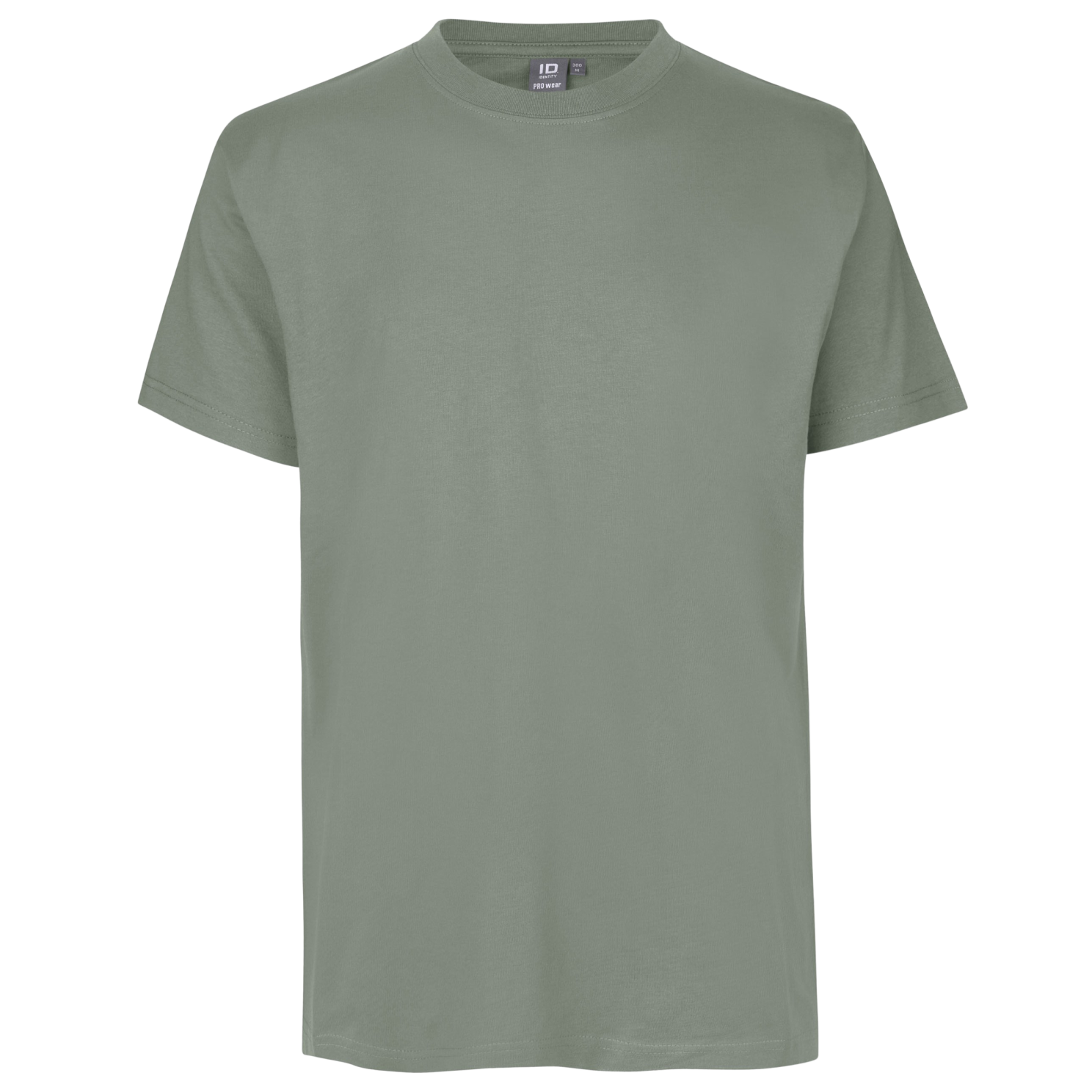 ID Pro Wear Herre T-shirt - Støvet Grøn - 6XL