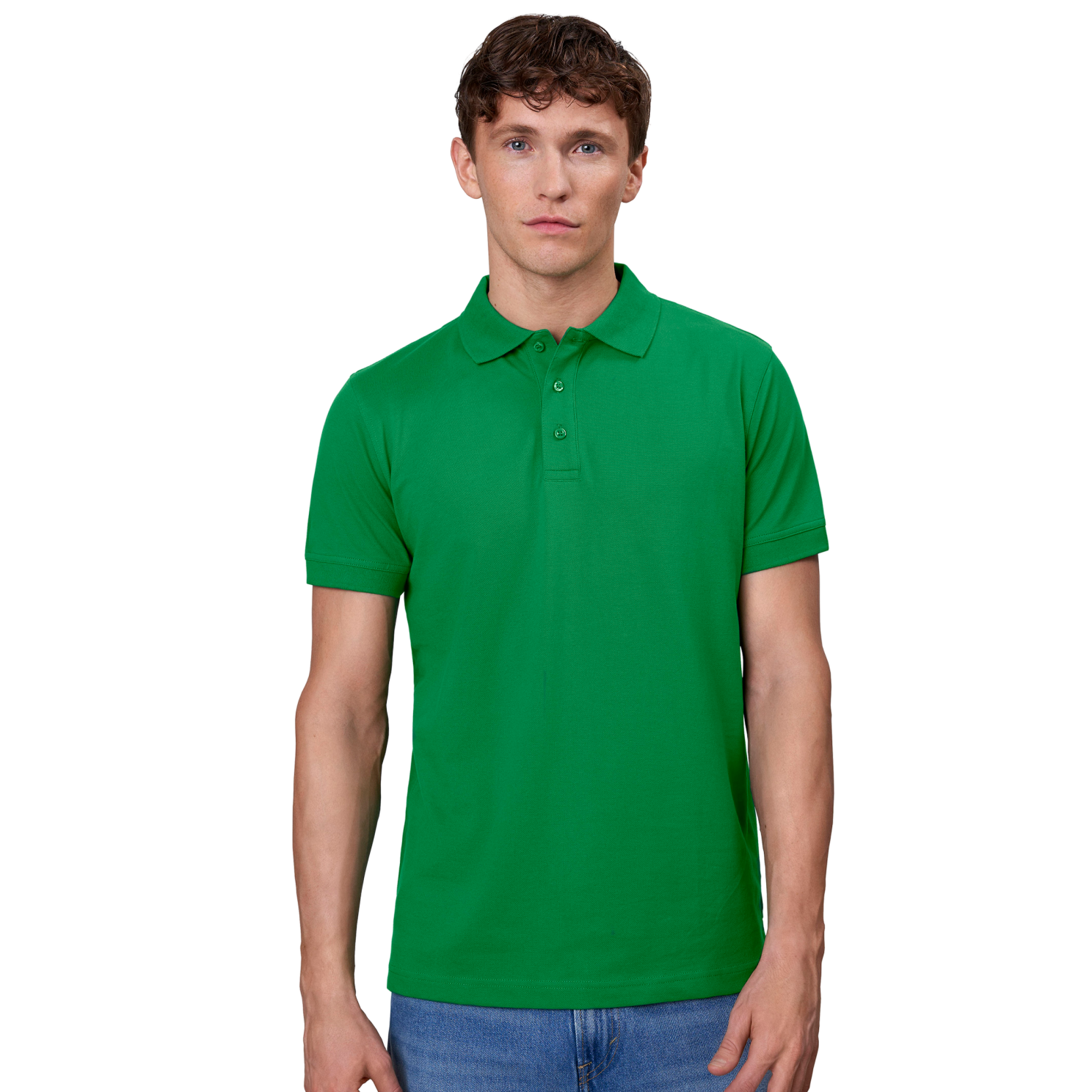 ID Stretch Herre Polo - Green - 2XL