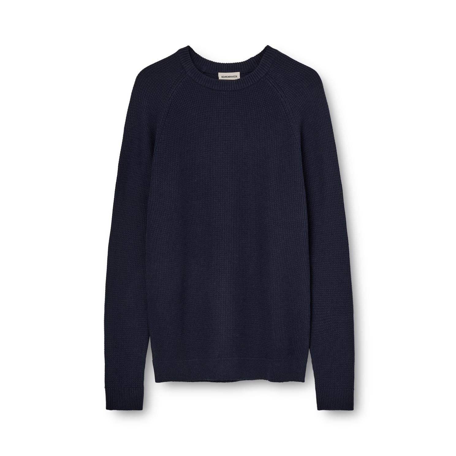 Kopenhaken Salzburg O-neck Herre Striktrøje - Navy - 2XL