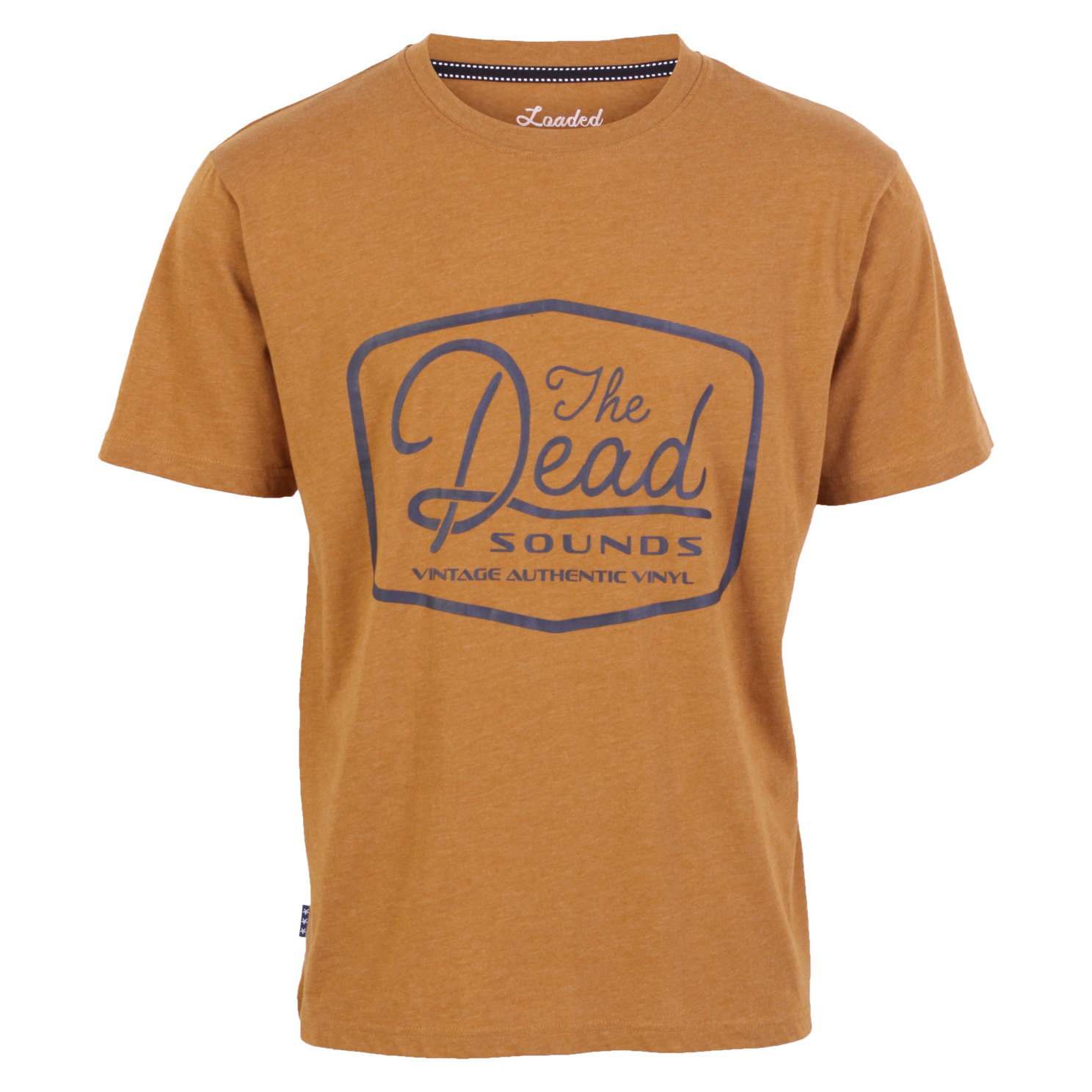 Loaded Herre T-shirt Plus Size - Mustard Melange - 3XL