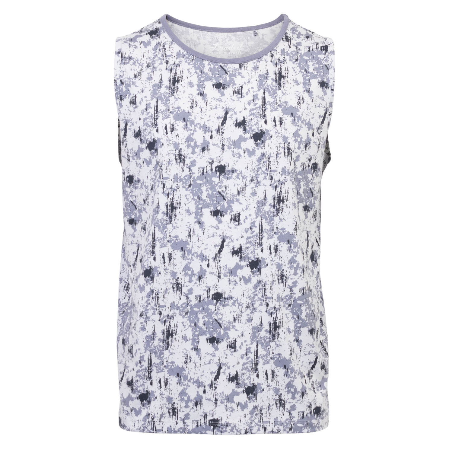 Loaded LMPLUSass Herre Tanktop Plus Size - P9 AOP Camou Blue - 5XL