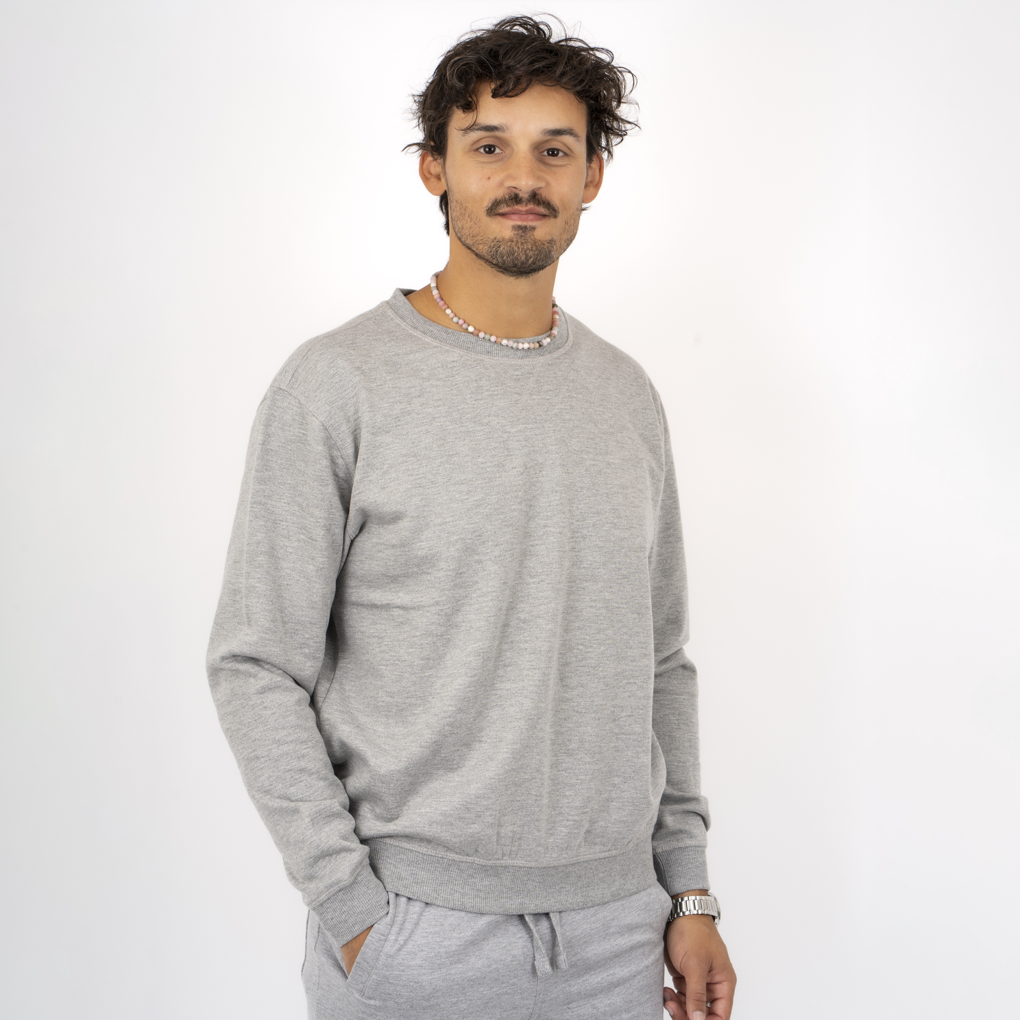 Loaded Nevada Herre Sweatshirt - Light Grey Melange - 4XL