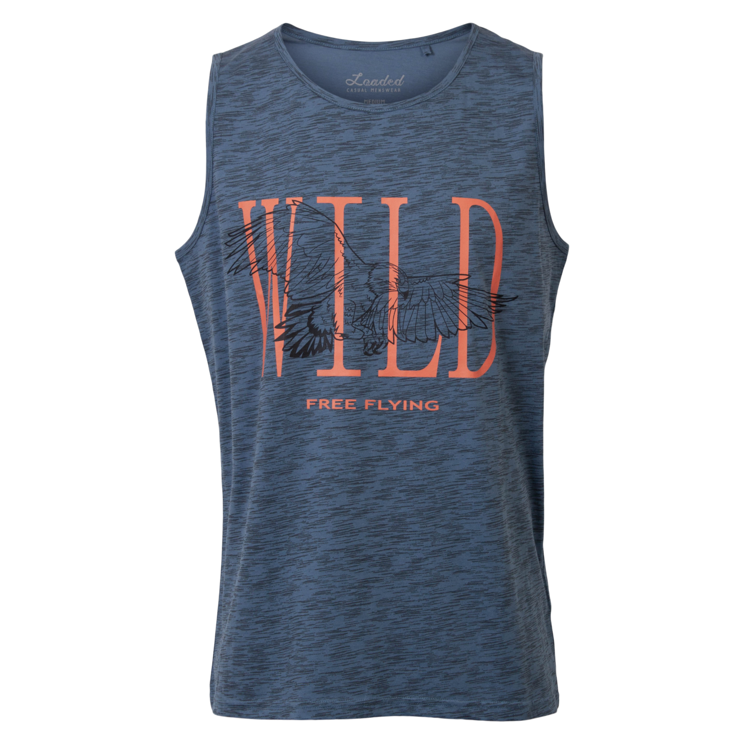 Loaded Sass Herre Tanktop Plus Size - P7 Aop Coronet Blue - 5XL