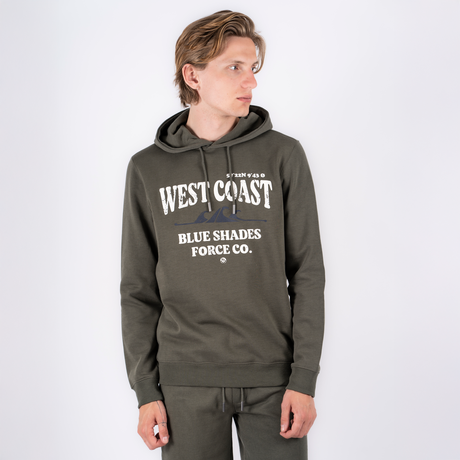 Marcus Colin Herre Hættetrøje - Beetle Green - 2XL