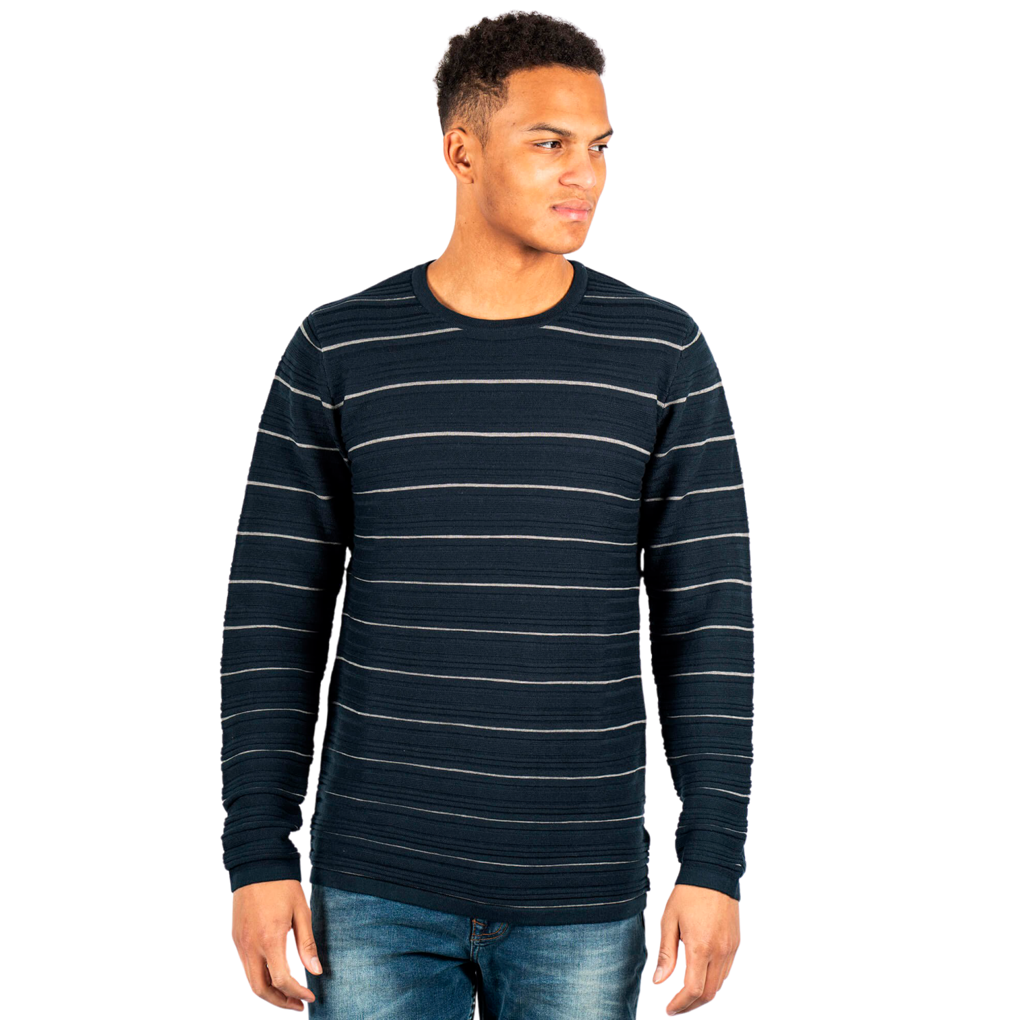 Marcus Easton 22 Herre Striktrøje - Dark Navy - 2XL