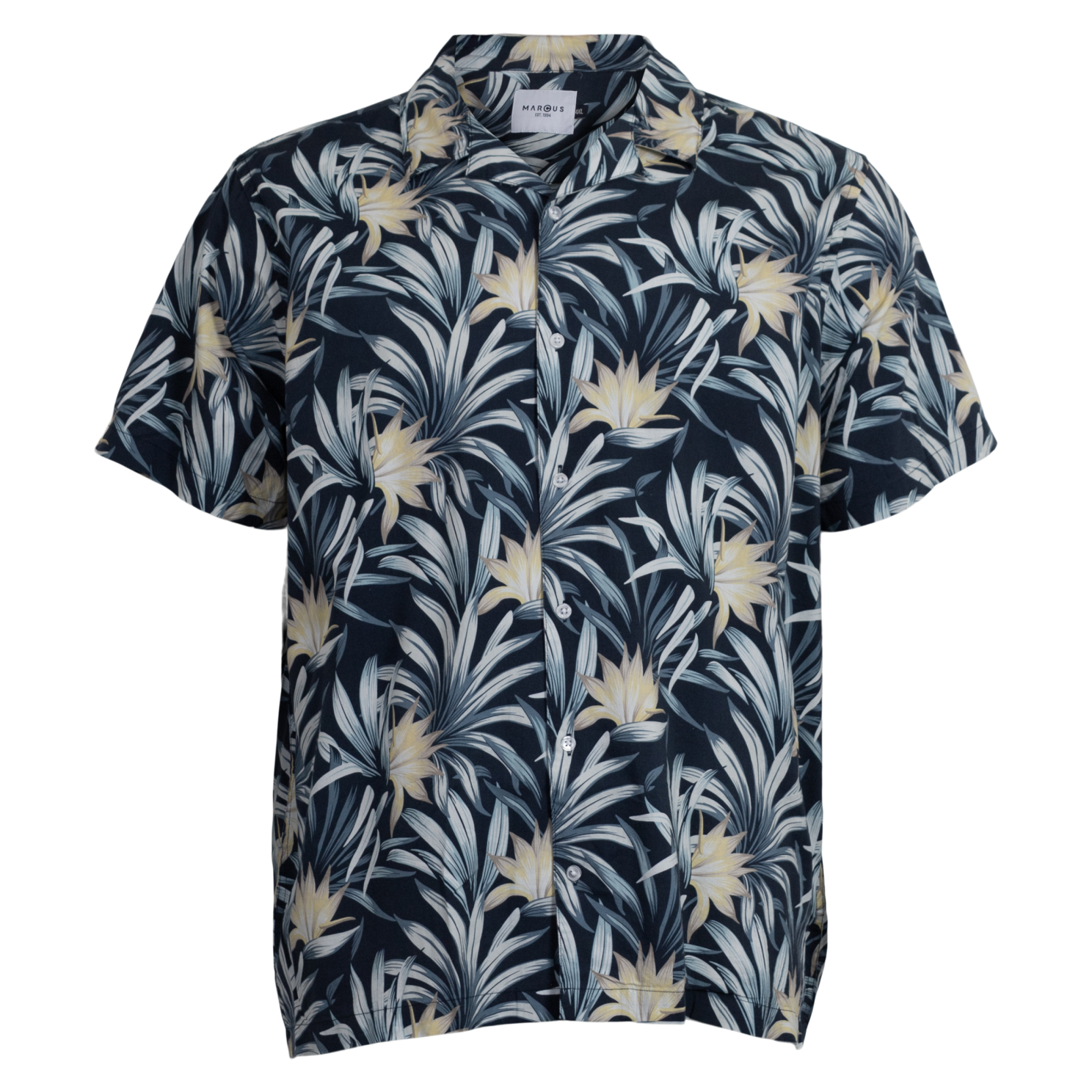 Marcus Herre Kortærmet skjorte - Dark Sapphire - 5XL