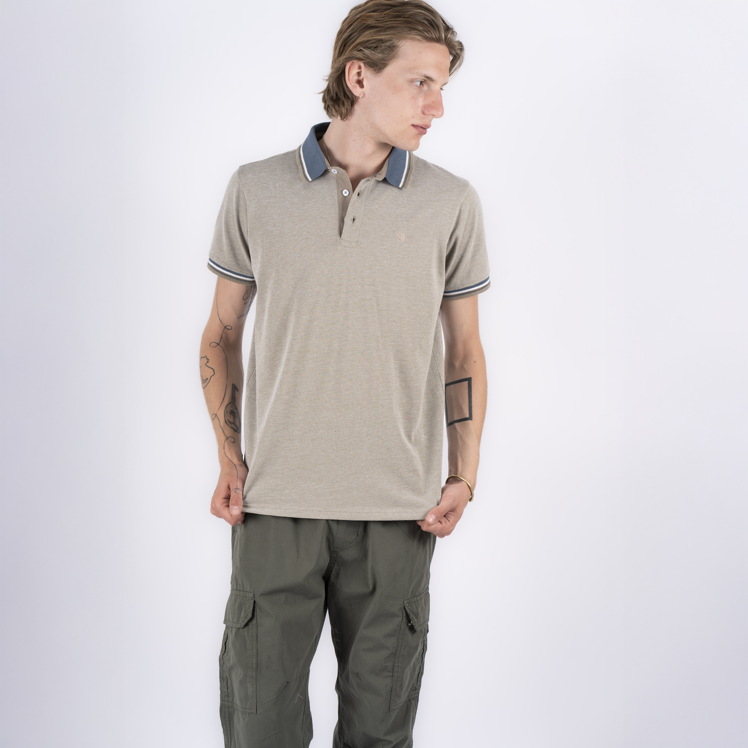 Marcus Herre Polo - Sand Rock - XL