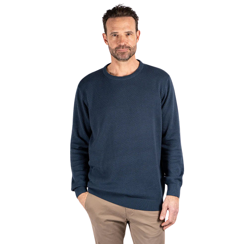 Pre End Howard Herre Striktrøje - Dark Denim - 2XL