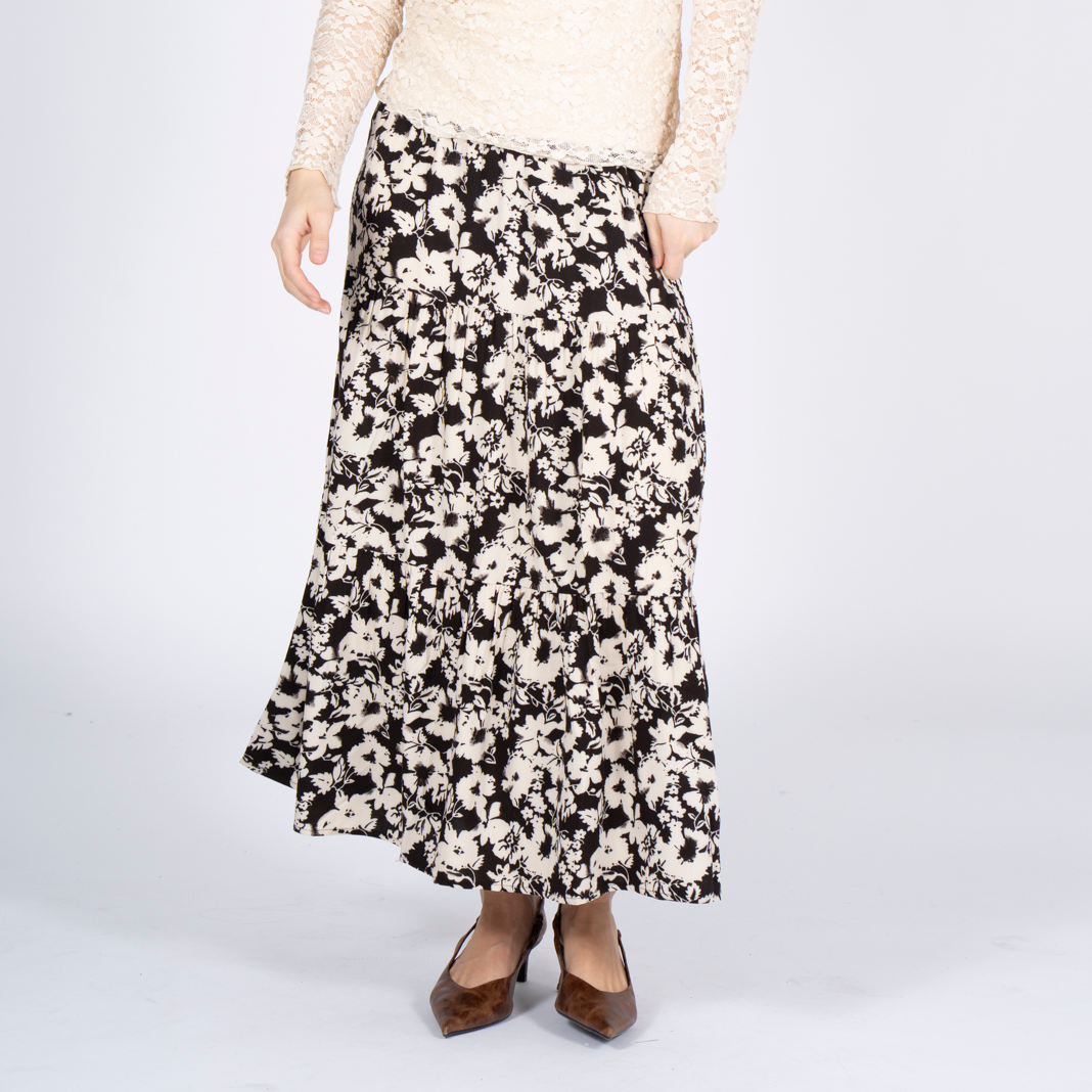 SASIA Felina Dame Nederdel - CHOCOLATE TORTE BROWN - 2XL