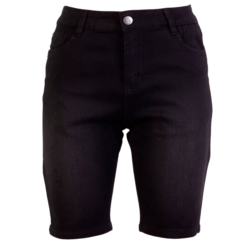 Steenholt Grace Dame Shorts Plus Size - Black Denim - 54