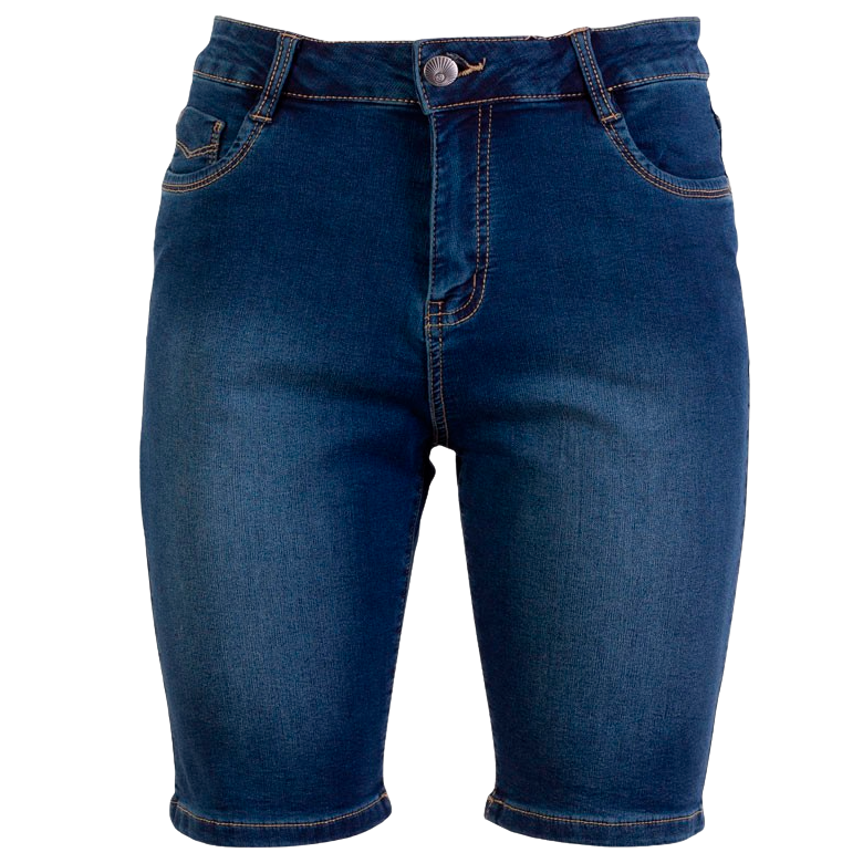Steenholt Grace Dame Shorts Plus Size - Blue Denim - 48
