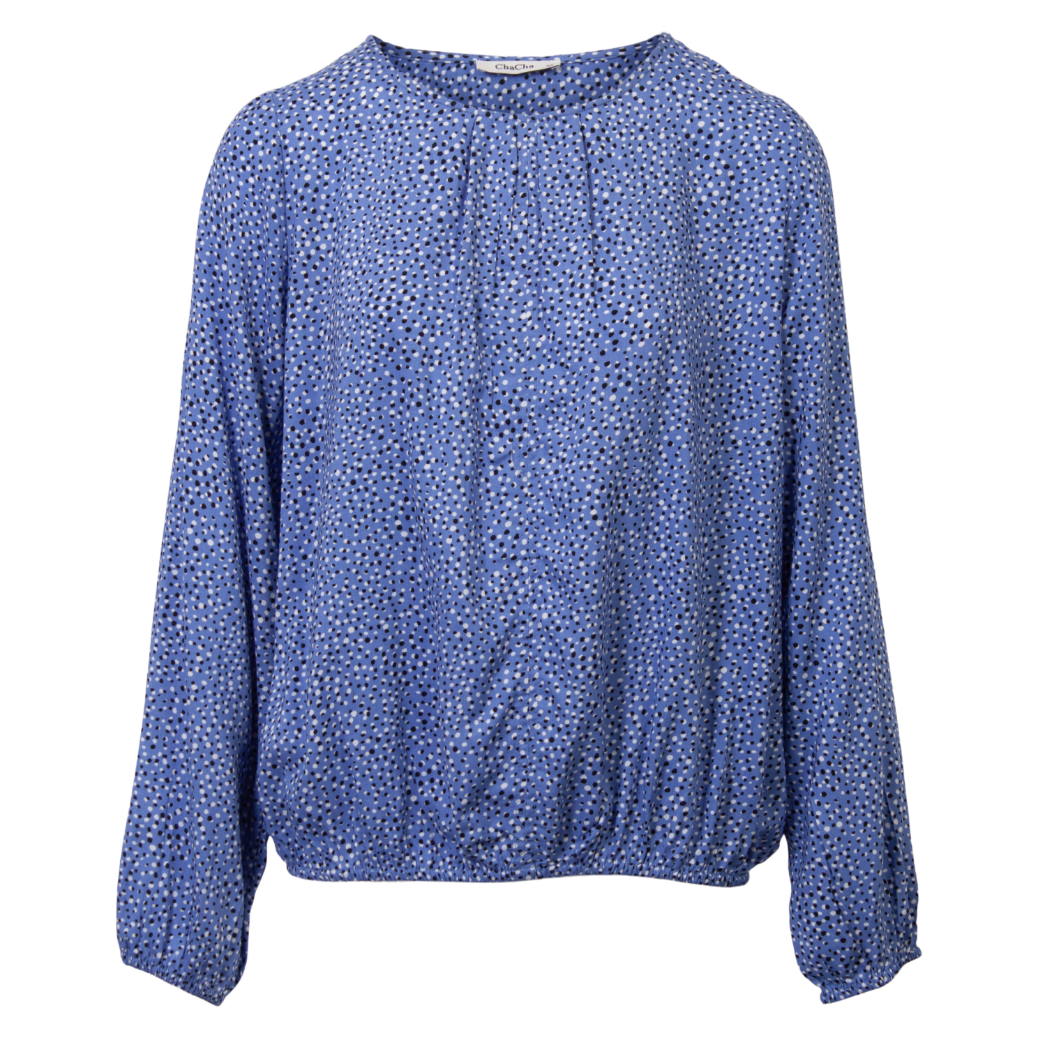 ZbyZ Dame Bluse Plus Size - Blue - 46/48