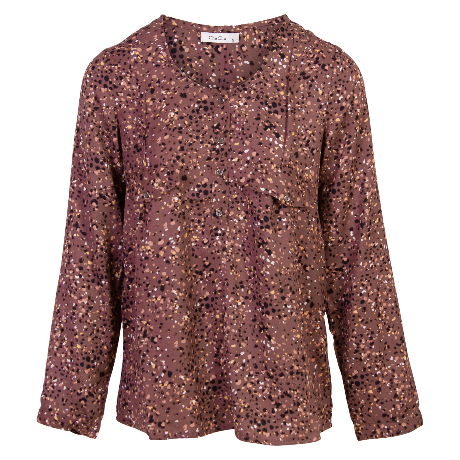 ZbyZ Dame Bluse Plus Size - Spot - 50/52