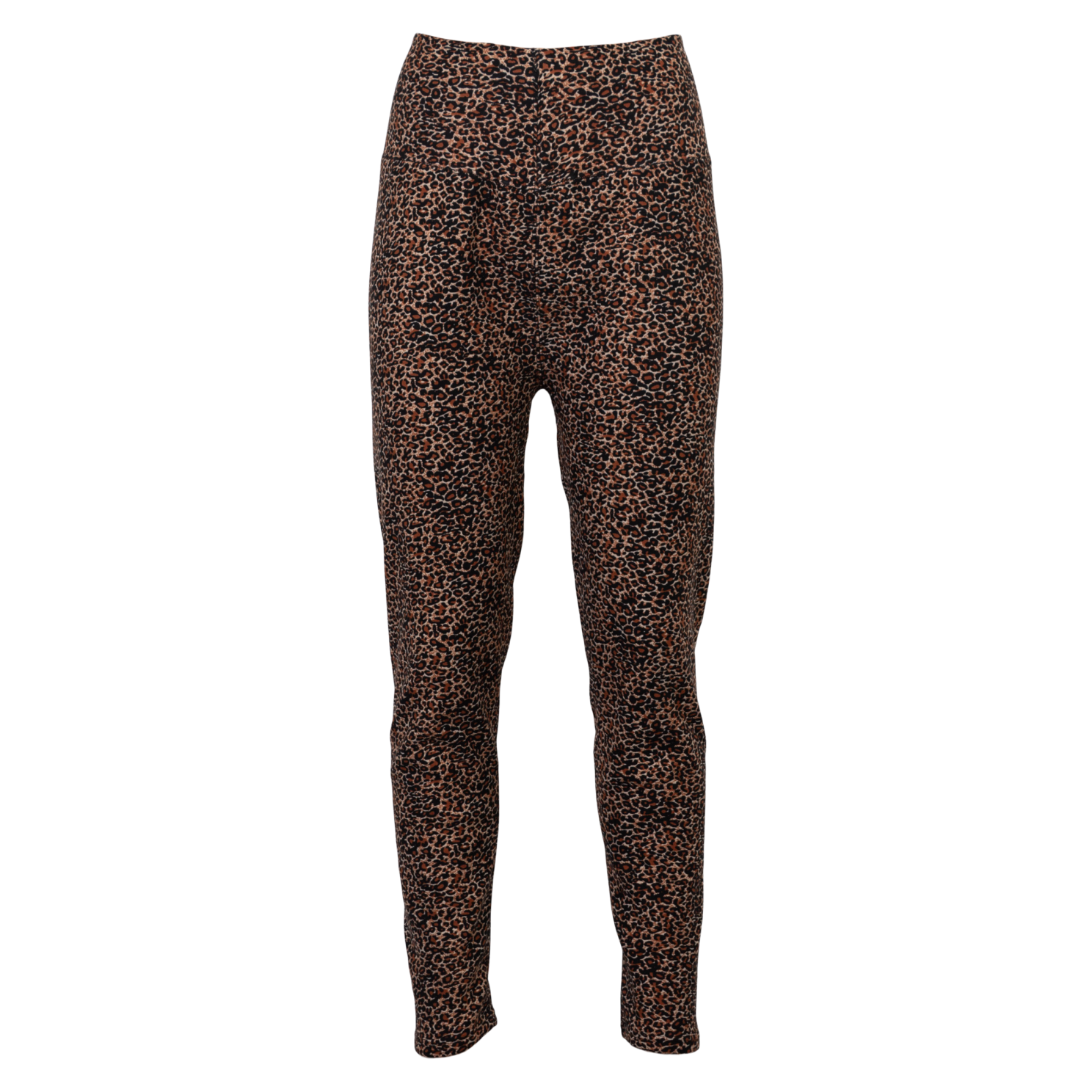 Anyway Dame Termoleggings m. fleece - Lys Leopard - L/XL