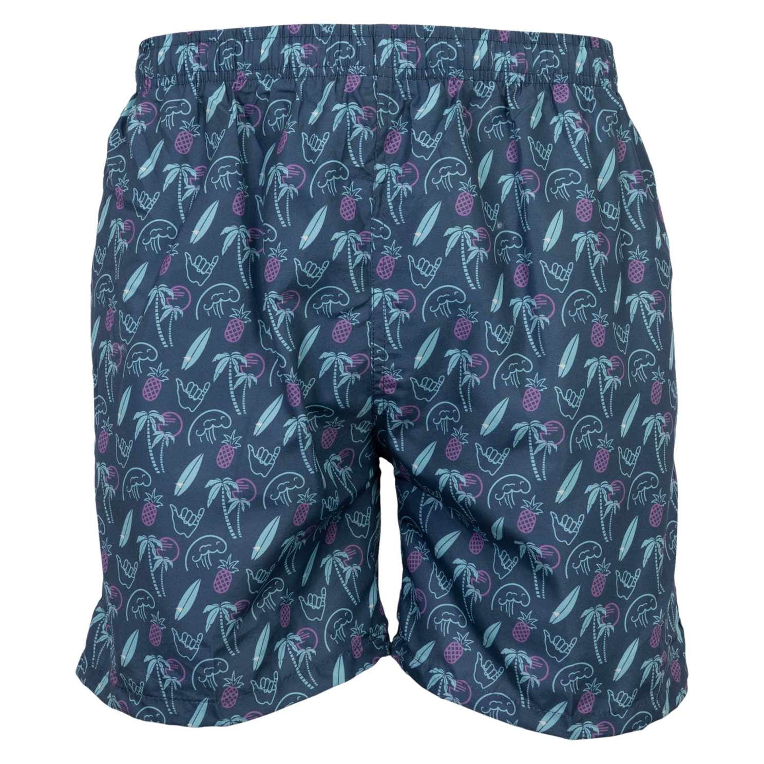 Anyway Herre Badeshorts - Blue print - 4XL