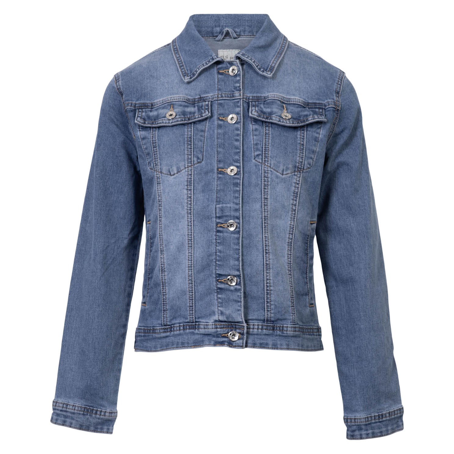 BS Jeans Dame Denimjakke m. stretch - DENIM - 5XL