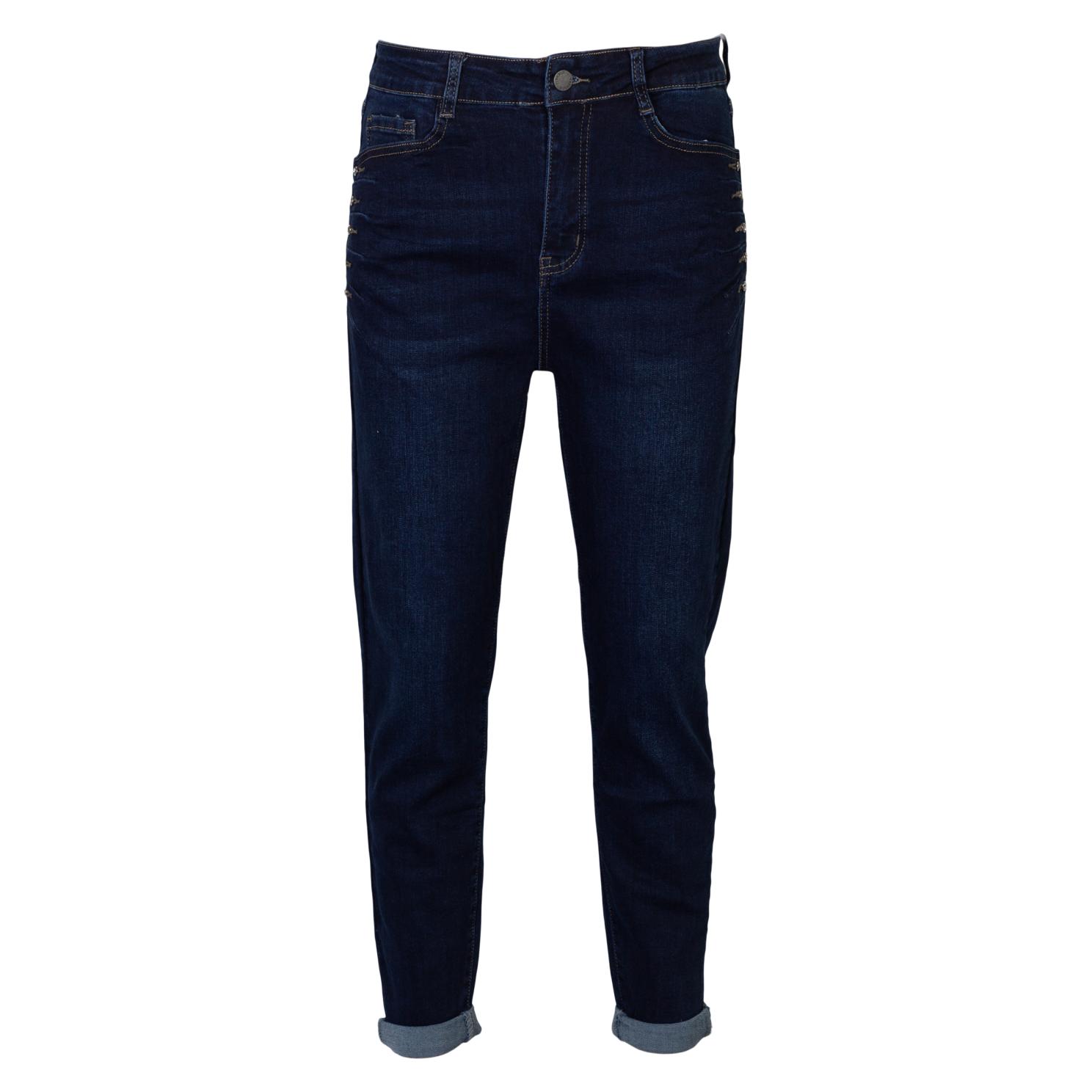 BS Jeans Dame Jeans Plus Size - Denim Dark Blue - 50