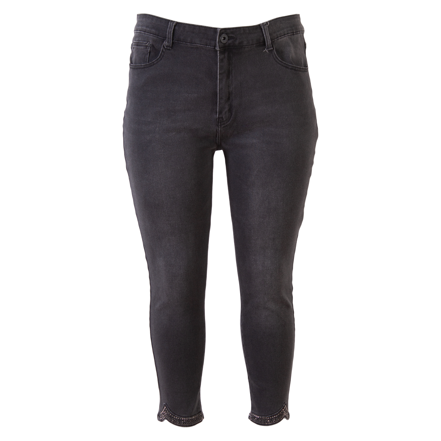 BS Jeans Dame Jeans Plus Size - Denim Dark Grey - 42