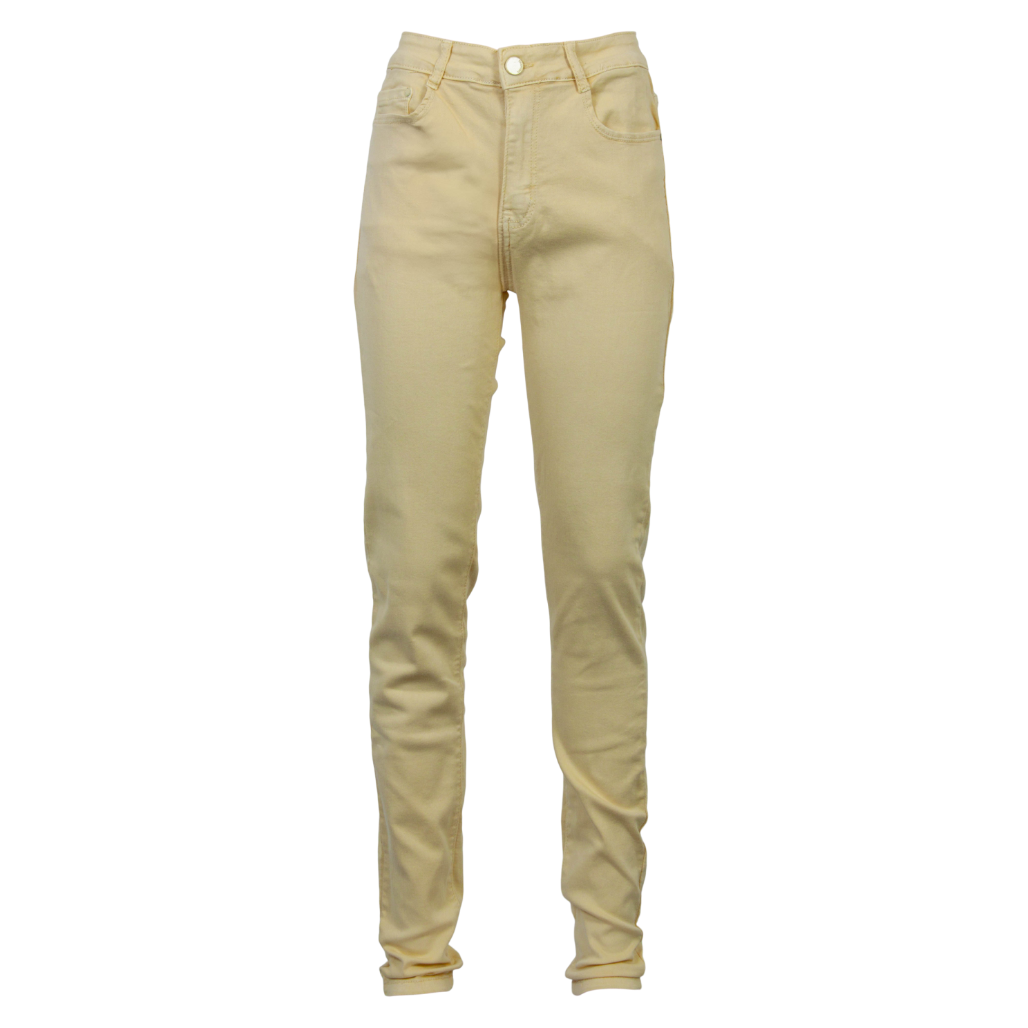 BS Jeans Dame Jeans Plus Size - Gul - 44