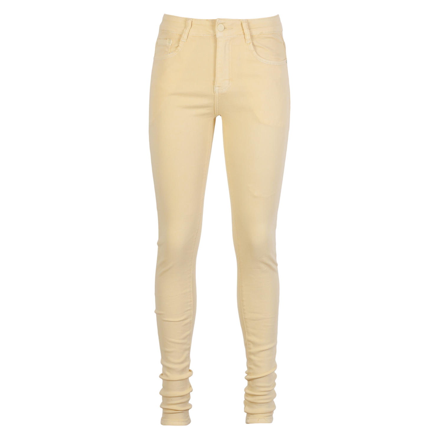 BS Jeans Dame Jeans Plus Size - Lysgul - 48