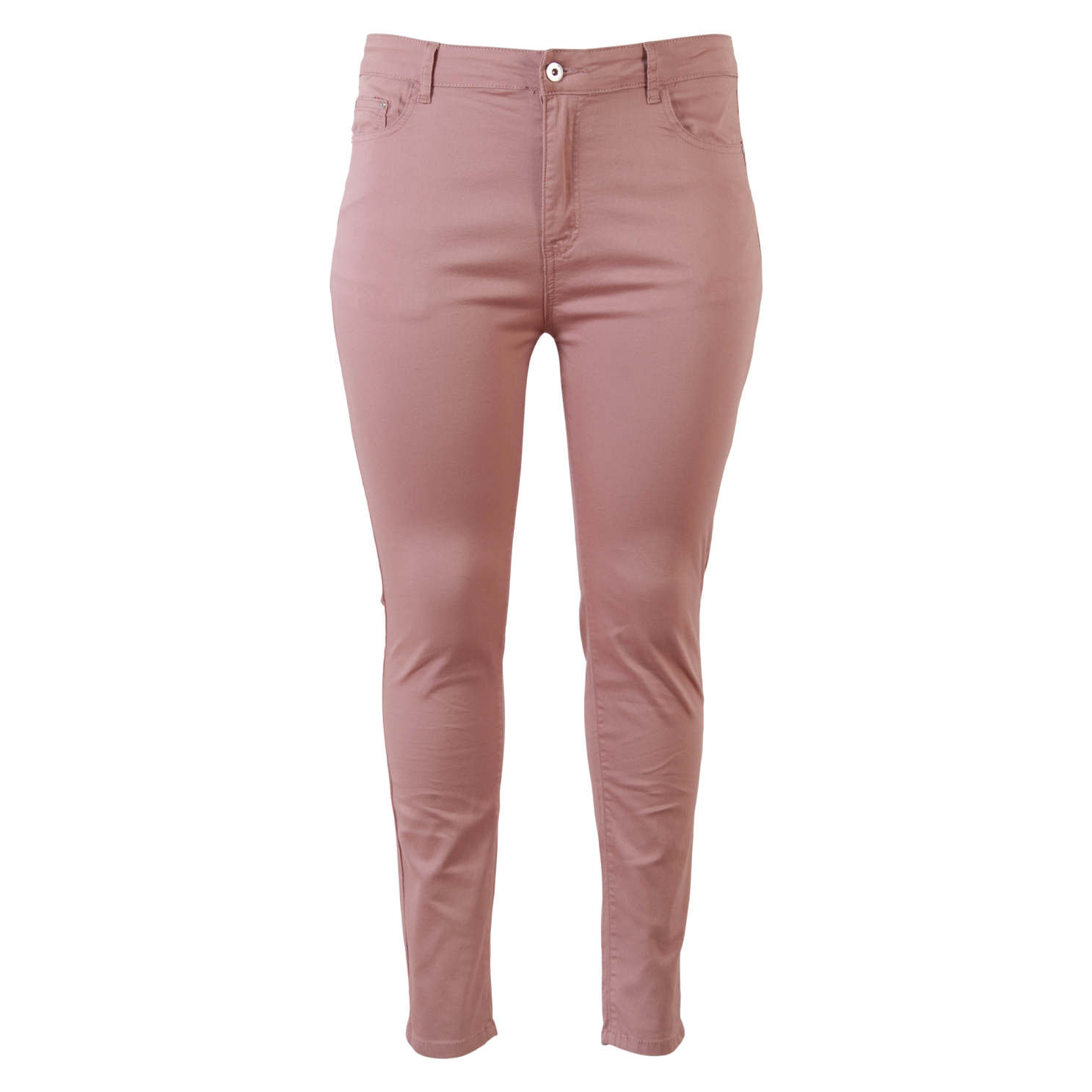 BS Jeans Dame Jeans Plus Size - Rosa - 42