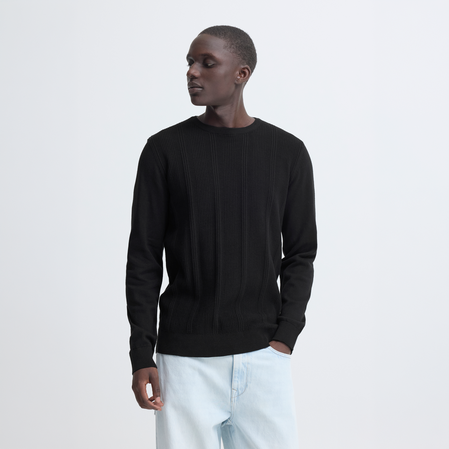 Blend Baron Herre Striktrøje - Black Beauty - 2XL
