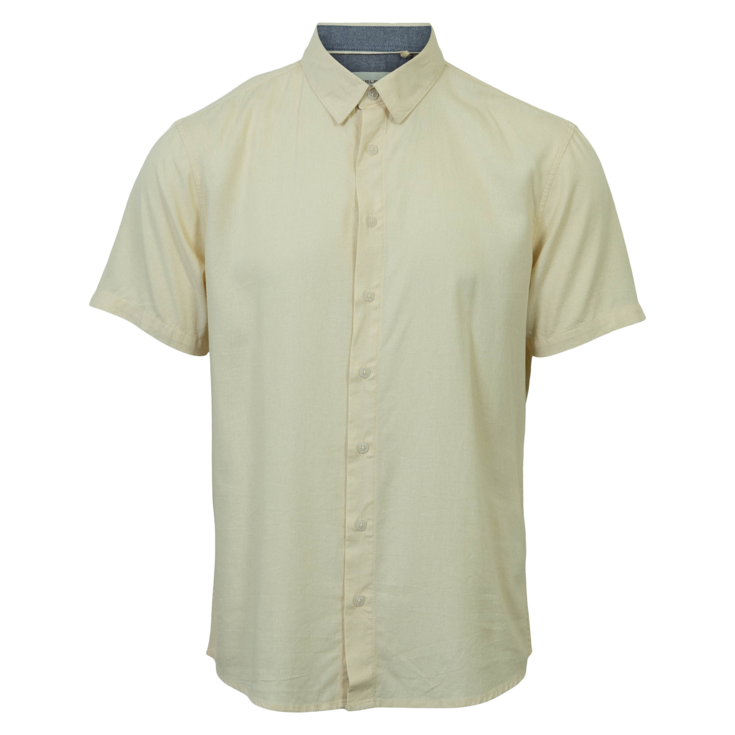 Blend Bobby Herre Kortærmet skjorte i hørmix - Bleached Sand - XL