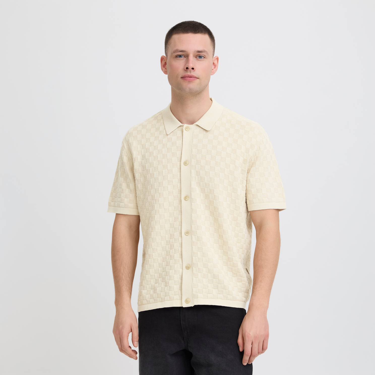 Blend Deven Herre Polo - Bleached Sand - 2XL