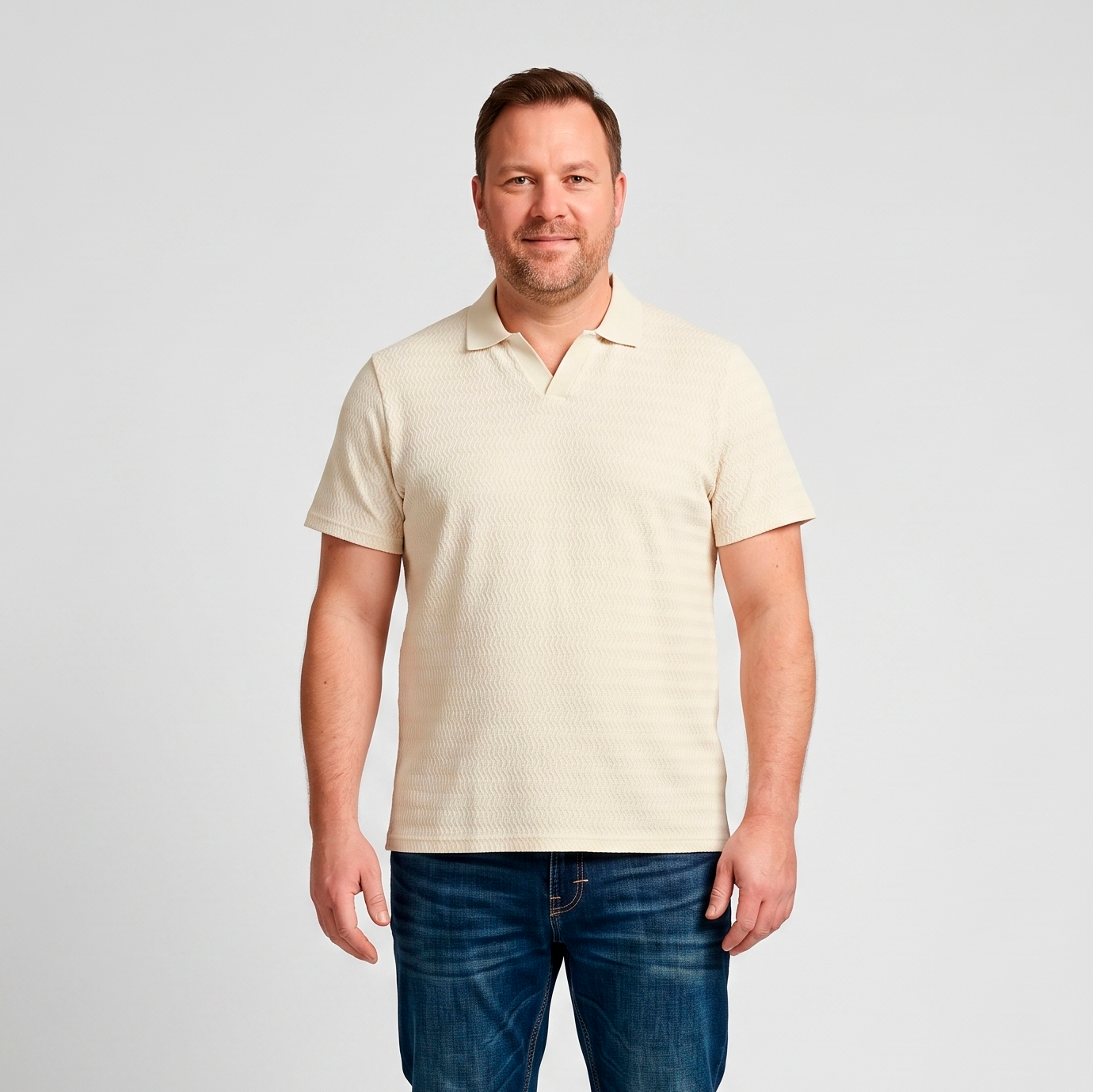 Blend Eswin Herre Polo - Bleached Sand - 5XL