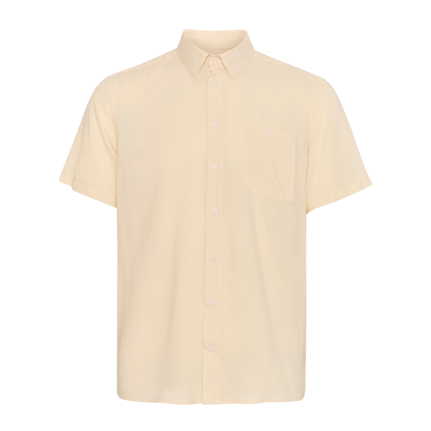 Blend Herre Kortærmet skjorte - Bleached Sand - 4XL