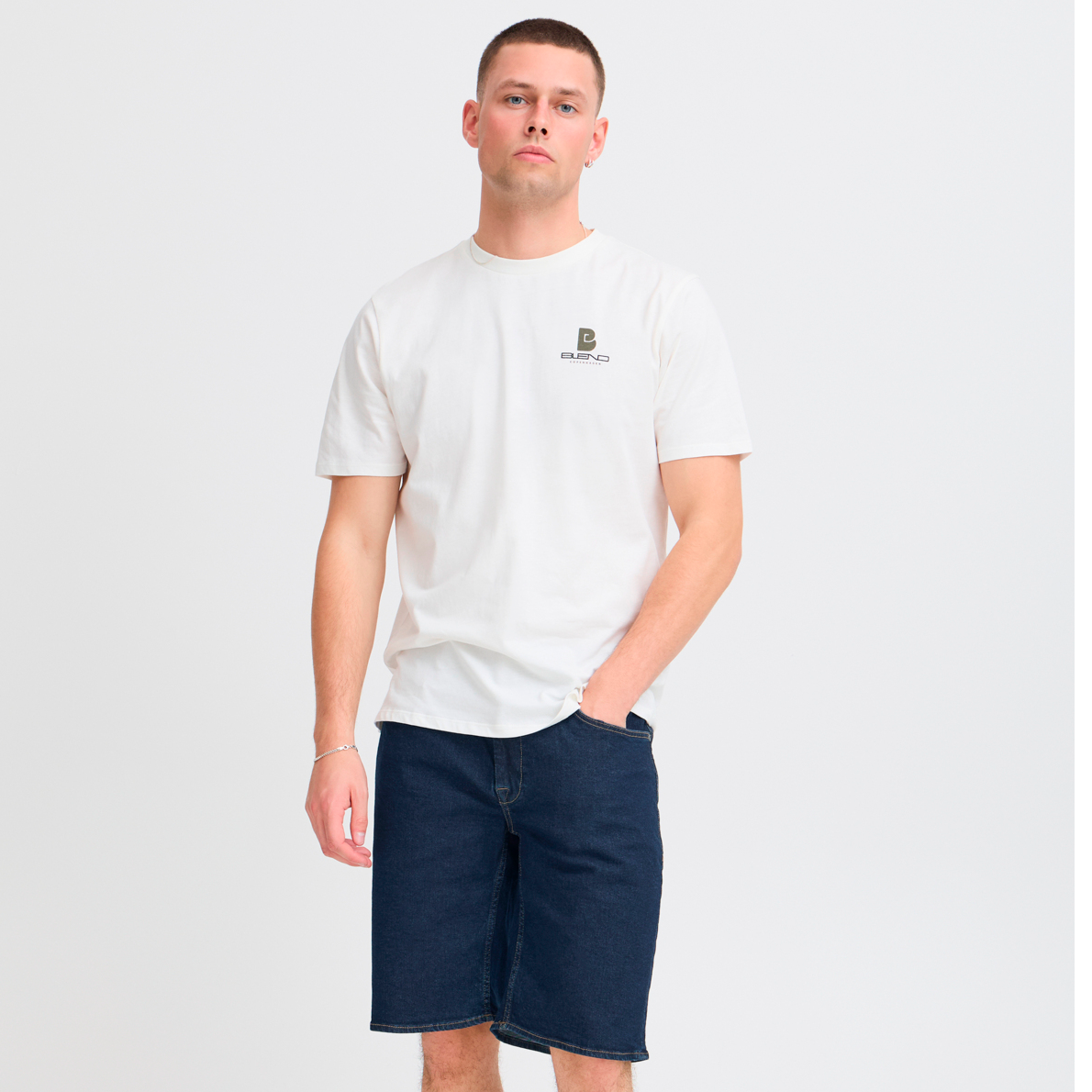 Blend Herre Shorts - Denim Dark Blue - 3XL