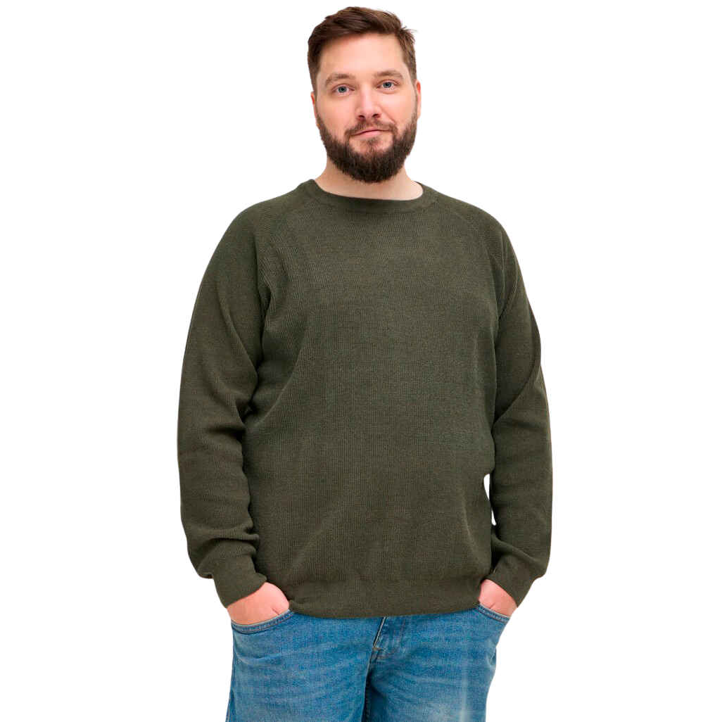 Blend Herre Striktrøje Plus Size - Forest Night - 3XL