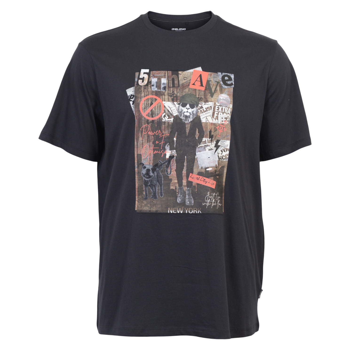 Blend Herre T-shirt - Black - 4XL