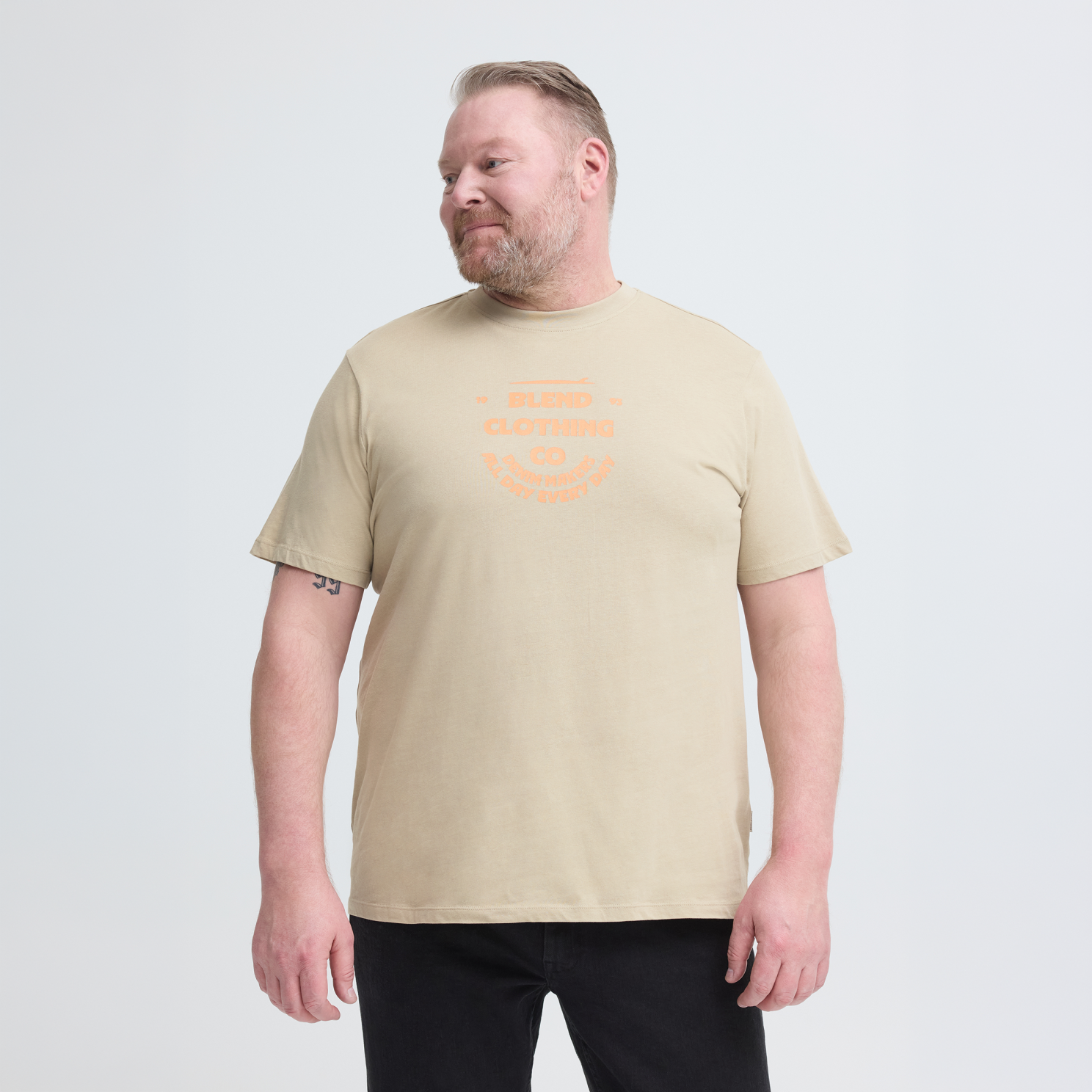 Blend Herre T-shirt - CROCKERY - 5XL
