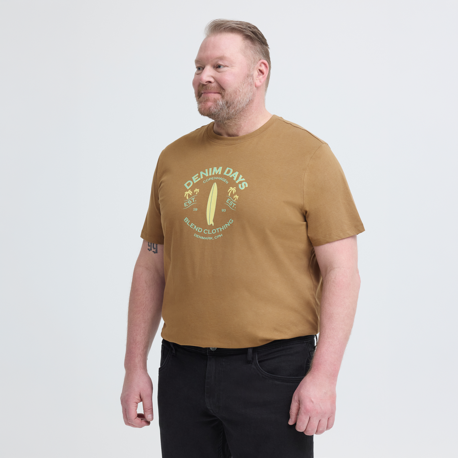 Blend Herre T-shirt - OTTER - 3XL