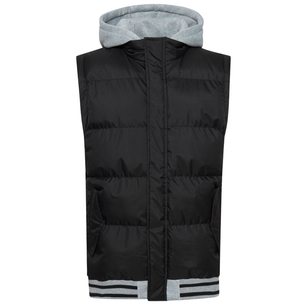 Blend Herre Vest m. hætte - Black - XL
