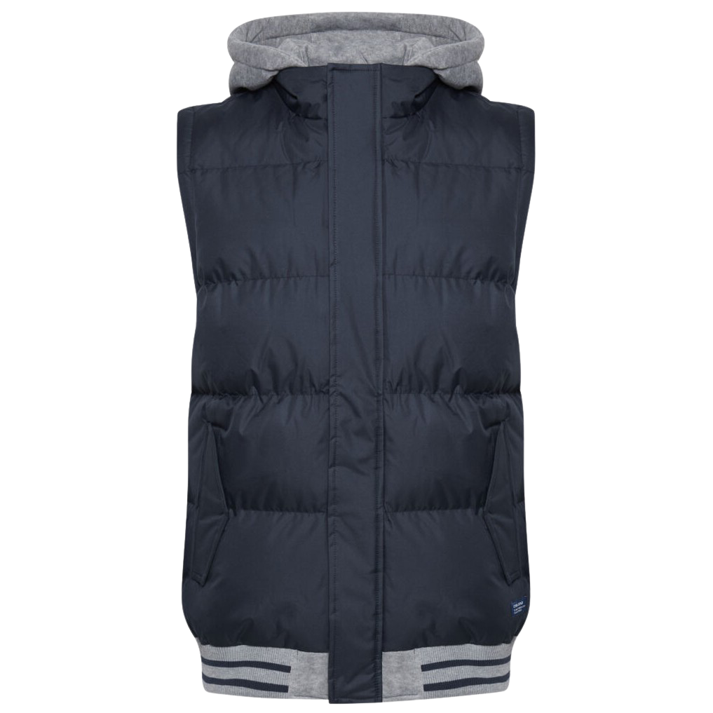 Blend Herre Vest m. hætte - Dress Blues - XL