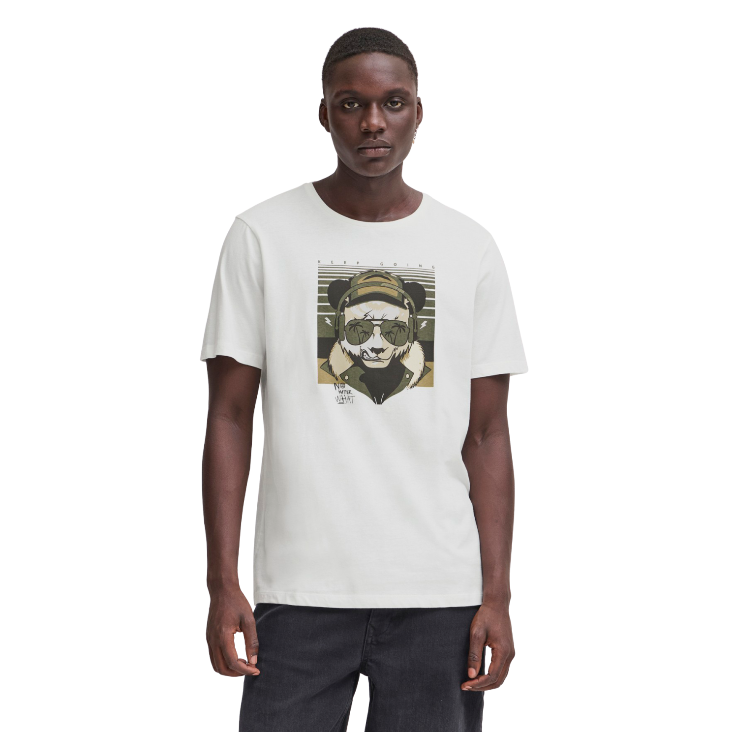 Blend Jacob Herre T-shirt - Snow White - XL